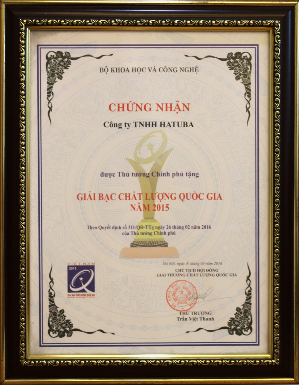 Chứng nhận